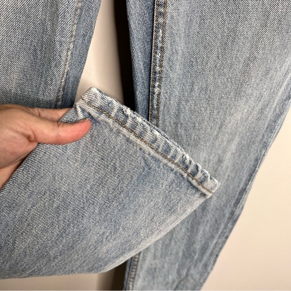 Alexander Wang Womens Size 25 Blue Cult Side Zip Jeans Non Stretch Denim Ankle - Picture 6 of 10